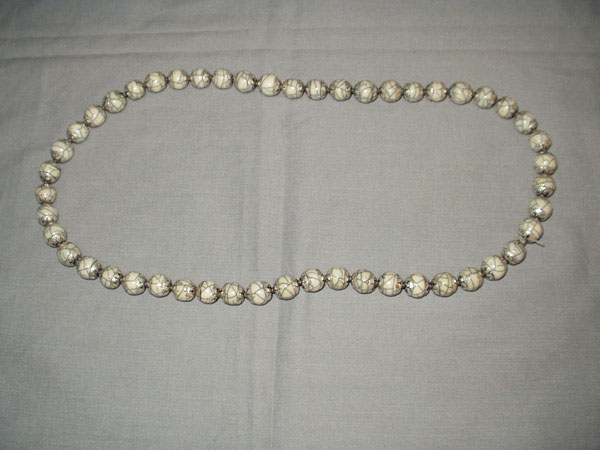Tibetan Shell Beads with Silver Craft