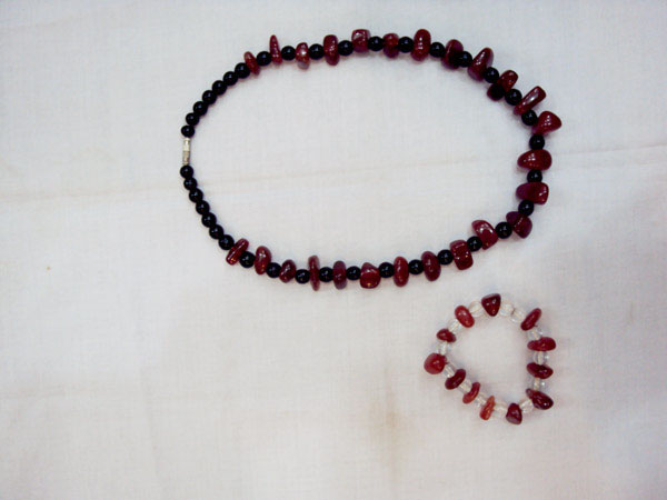 Unique Beaded Necklace and Bracelet